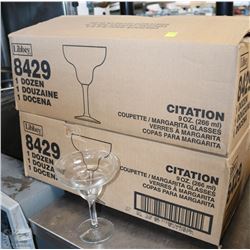 TWO BOXES CONTAINING 23 MARGARITA GLASSES