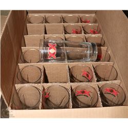 CASE OF 21 DOS EQUIS 16 OZ GLASSES