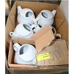 BOX OF 6 TEAPOTS
