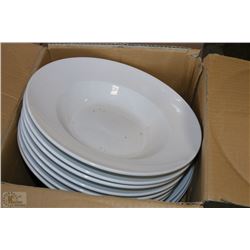CASE OF 10 NEW LARGE DINNER PLATES