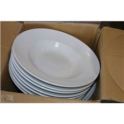CASE OF 10 NEW LARGE DINNER PLATES