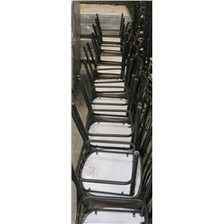 SET OF 18 MOCHA DINING CHAIRS