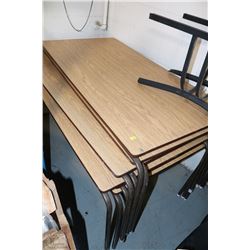 LOT OF 7 BANQUET TABLES