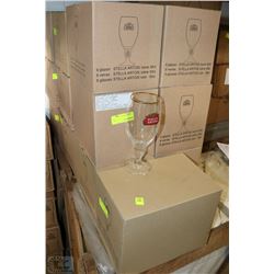 LOT OF 19 CASES OF SIX STELLA ARTOIS GLASSES