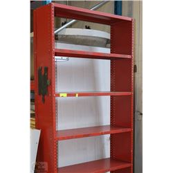 ORANGE METAL RACK 36"X12"X87"H