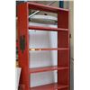 ORANGE METAL RACK 36"X12"X87"H