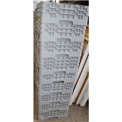 LARGE LOT OF DISH RACKS SOME WITH COFFEE MUGS AND