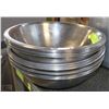 LOT OF TWELVE 12" STAINLESS STEEL BOWLS
