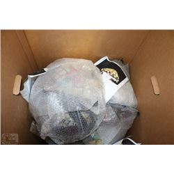 FIVE LARGE BOXES CONTAINING APPROX 26 HANGING