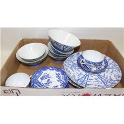FLAT OF  CHINA DISHES  MADE IN JAPAN