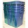 Image 1 : BUNDLE OF 4 RUBBERMAID 68LITRE TUBS&LIDS