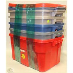 BUNDLE OF 5-53 LITRE TUBS WITH LIDS,LIFE TIME