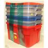 Image 1 : BUNDLE OF 5-53 LITRE TUBS WITH LIDS,LIFE TIME