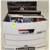 Image 1 : BOX OF HOCKEY BOOKS AND SPORTS CARDS