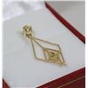 Image 1 : 18K YELLOW GOLD PENDANT, DELICATE SETTING