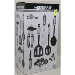 NEW FARBERWARE 14PCS TOOL AND GADGET SET