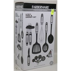 NEW FARBERWARE 14PCS TOOL AND GADGET SET