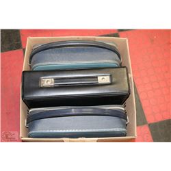 BOX W/3 MANUAL VINTAGE TYPEWRITERS -