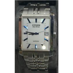 CITIZEN ECO-DRIVE STAINLESS STEEL WITH SAPPHIRE