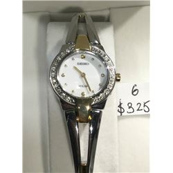 SEIKO STAINLESS STEEL 2- COLORED WITH GOLD W/