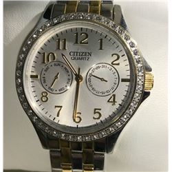 CITIZEN QUARTZ STAINLESS STEEL 2-COLORED W/