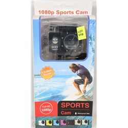 NEW 1080P SPORTS ACTION CAM WITH MOUNTS