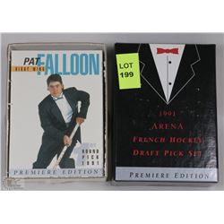 1991 ARENA HOCKEY DRAFT PICK SET WITH CERTIFICATE