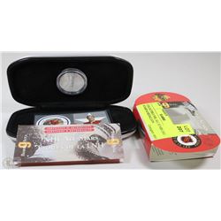 COLLECTIBLE NHL ALL STARS 2001 STAMP & MEDALLION