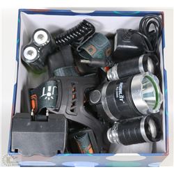 TACTICAL HEADLAMP 6000 LUMEN WITH LED LIGHTS AND