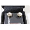 Image 1 : STERLING .925 SILVER PEARL EARRINGS