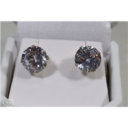 STERLING .925 SILVER EARRINGS CUBIC STONES