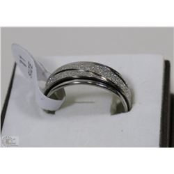 STAINLESS STEEL SPINNER RING SZ 11