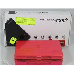 NINTENDO DS WITH A GAME STORAGE CASE