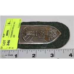 NAZI SLEEVE BADGE CHOLM 1942 STAMPED FAD