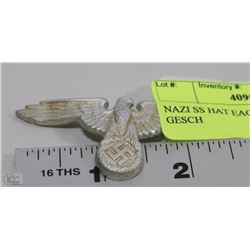 NAZI SS HAT EAGLE STAMPED GES GESCH