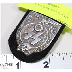 GERMAN NAZI SS 1933 BADGE