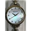 Image 1 : BULOVA GOLD COLORED STAINLESS STEEL W/ STONES