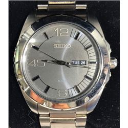 SEIKO SOLAR STAINLESS STEEL MEN'S WATCH