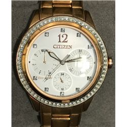 CITIZEN GOLD COLORED STAINLESS STEEL W/ STONES