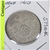 Image 1 : GERMAN NAZI 1939 5 MARK COIN