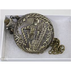 PREMIUM TRAIN POCKET WATCH WITH CHAIN