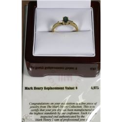 NATURAL ALEXANDRITE OVAL CUT GEM 18K RING WITH COA