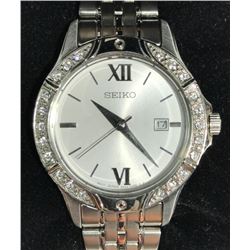 SEIKO STAINLESS STEEL W/ STONES WOMEN'S WATCH