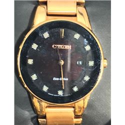 CITIZEN  ROSE GOLD COLORED STAINLESS STEEL W/