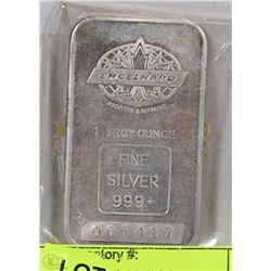 ENGELHARD 1OZ PURE SILVER BAR