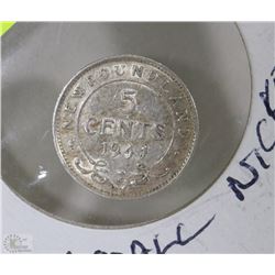 1941 NEWFOUNDLAND SMALL NICKEL