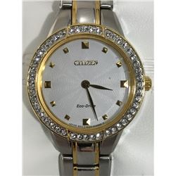 CITIZEN ECO DRIVE STAINLESS STEEL 2-COLORED W/