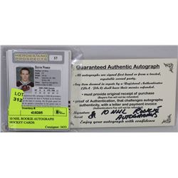 10 NHL ROOKIE AUTOGRAPH HOCKEY CARDS
