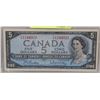 Image 1 : 1954 CANADIAN $5.00 BANK NOTE