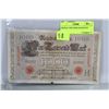 Image 1 : GERMAN 1000 MARK BANKNOTE